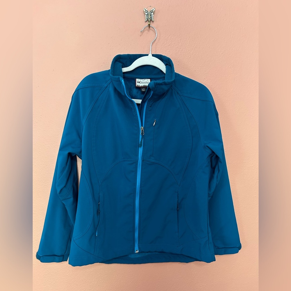 Double Diamond blue zip up coat with fleece lining